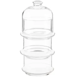 Szklany pojemnik na słodycze 3 poziomy 3x505 ml