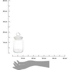Szklany pojemnik na słodycze 860 ml zamykany