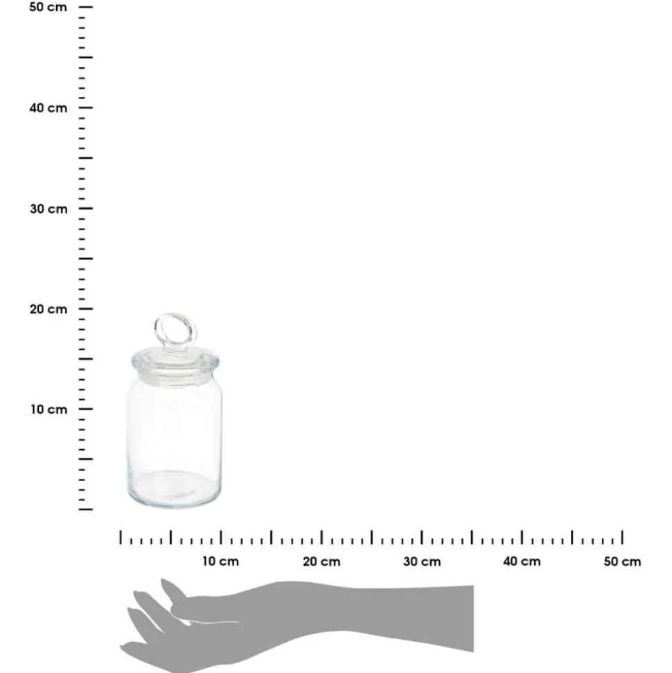 Szklany pojemnik na słodycze 860 ml zamykany