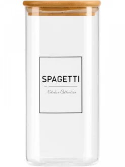 Szklany pojemnik na Spaghetti 2,1 L bambusowa pokrywka