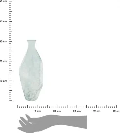 Szklany wazon dekoracyjny 31 cm