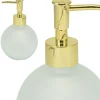 Szklany dozownik na mydło biały 400 ml * Bathroom Solutions Outlet