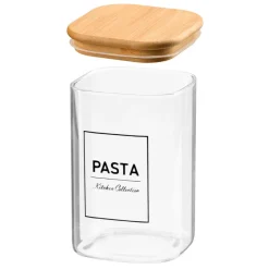 Szklany pojemnik na makaron z bambusową pokrywką 1.2l * VIVALTO Sale