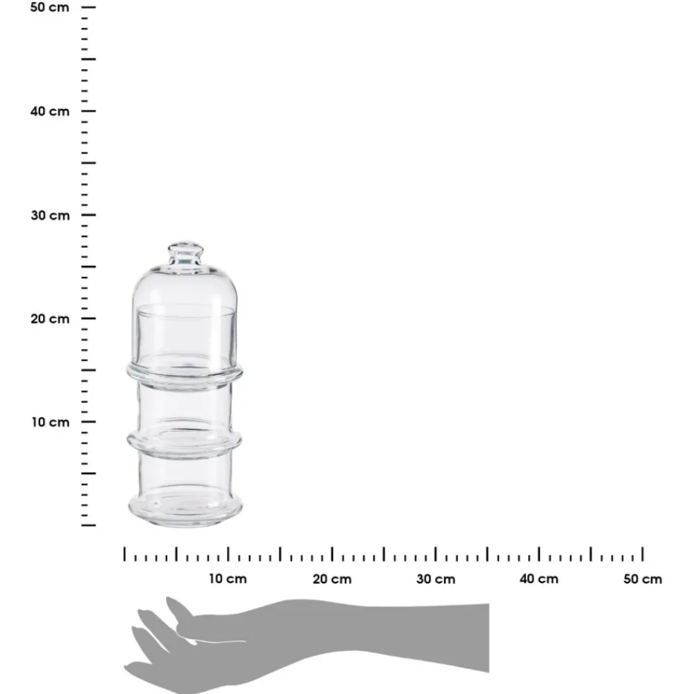 Szklany pojemnik na słodycze 3 poziomy 3x230 ml * PASABAHÇE