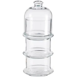 Szklany pojemnik na słodycze 3 poziomy 3x230 ml * PASABAHÇE