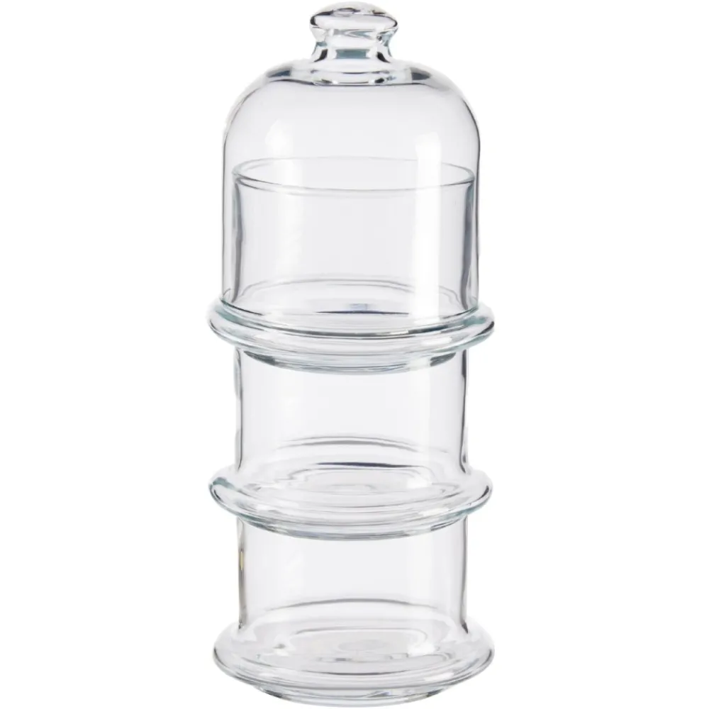 Szklany pojemnik na słodycze 3 poziomy 3x230 ml * PASABAHÇE