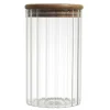 Szklany słoik Arno z akacjową pokrywką 700 ml * HowHomely Discount