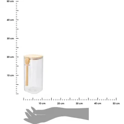 Szklany słoik z łyżeczką 1500 ml * Excellent Houseware Hot