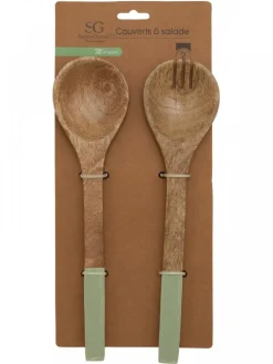 Sztućce do sałatki Inaya zielone * Secret de Gourmet Outlet