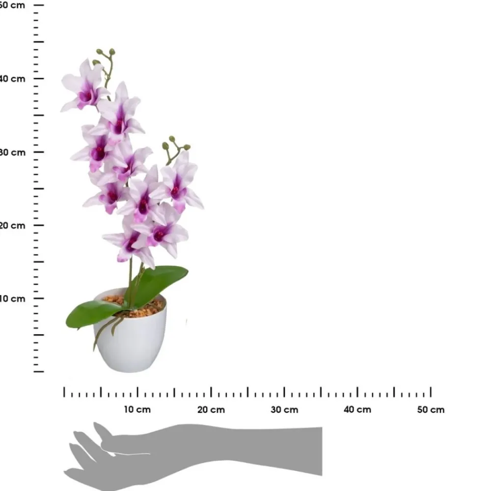 Sztuczna orchidea ORCHID ELEGANCE w doniczce 43 cm * HowHomely