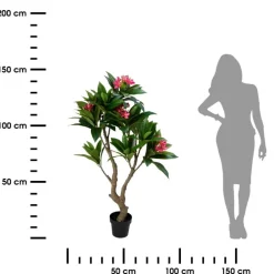 Sztuczne drzewko frangipani różowa 150 cm doniczce * HowHomely Hot