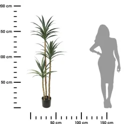 Sztuczne drzewko juka wysoka 180 cm w doniczce * HowHomely Best
