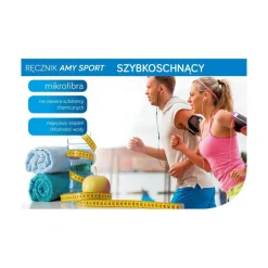 Szybkoschnący ręcznik AMY 70x140 grafitowy
