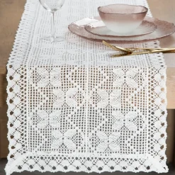 Szydełkowy bieżnik MARTHA 40x180 cm biał * EUROFIRANY B.B. Choczyńscy Sp.J. Online