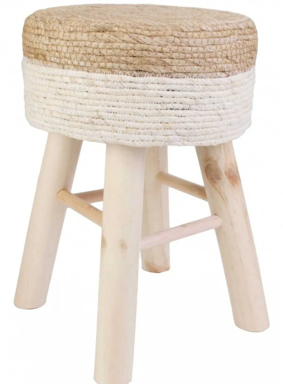 Taboret CATTAIL naturalna plecionka