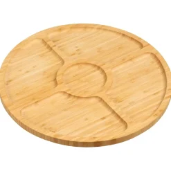 Taca bambusowa na przekąski 35 cm
