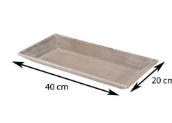 Taca drewniana podłużna 40x20 cm