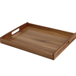 Taca drewniana z uchwytami 40x30 cm