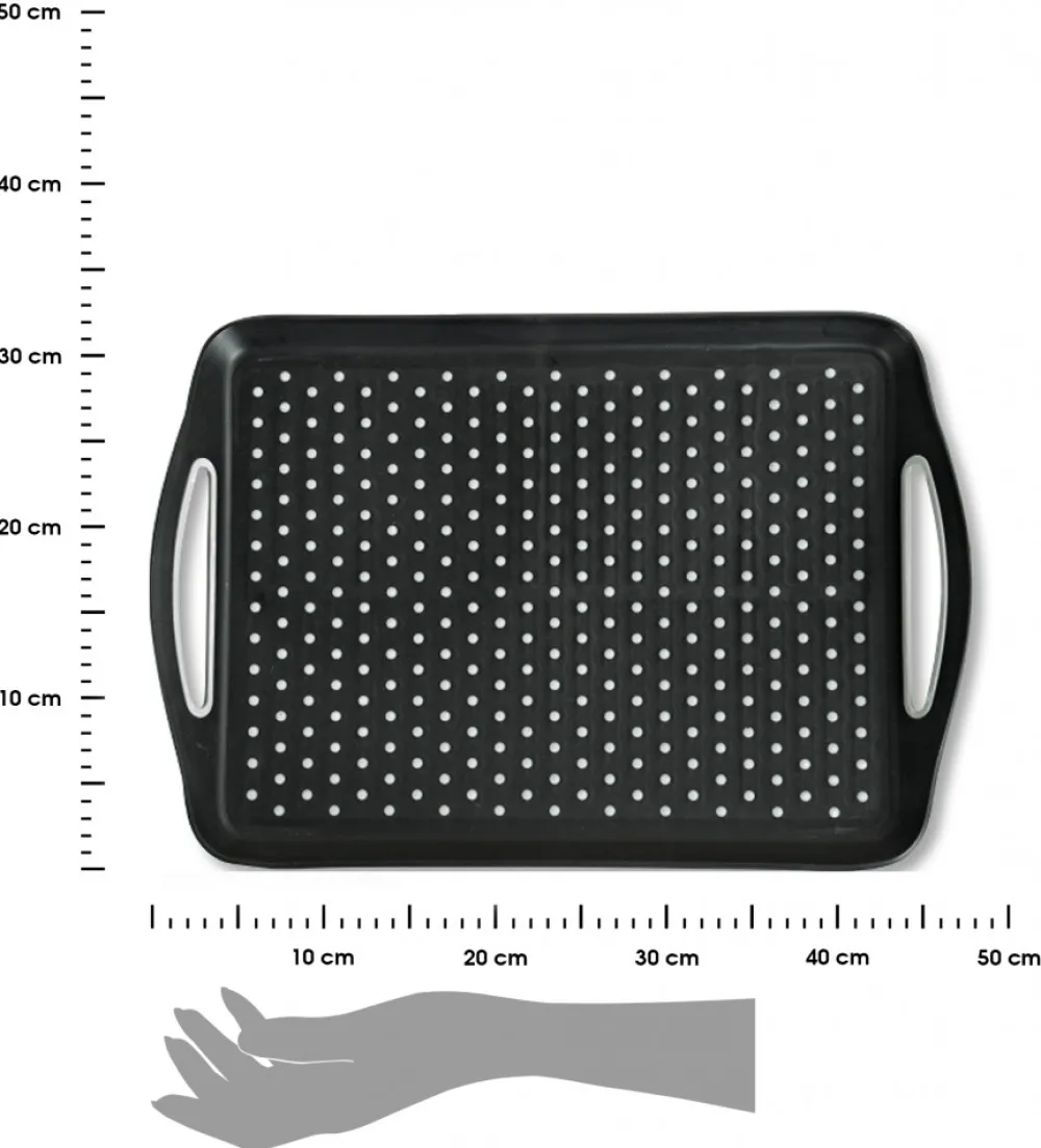 Taca antypoślizgowa czarna 45,5 cm * Kesper Sale