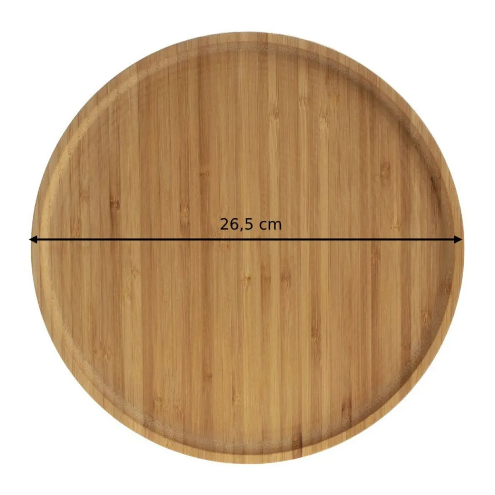 Taca bambusowa o średnicy 26,5 cm Mordi * Secret de Gourmet Discount