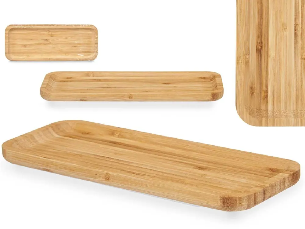 Taca bambusowa prostokątna 29,5 x 11,5 cm * KINVARA Best