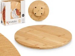 Taca obrotowa bambusowa 30 cm * KINVARA Discount