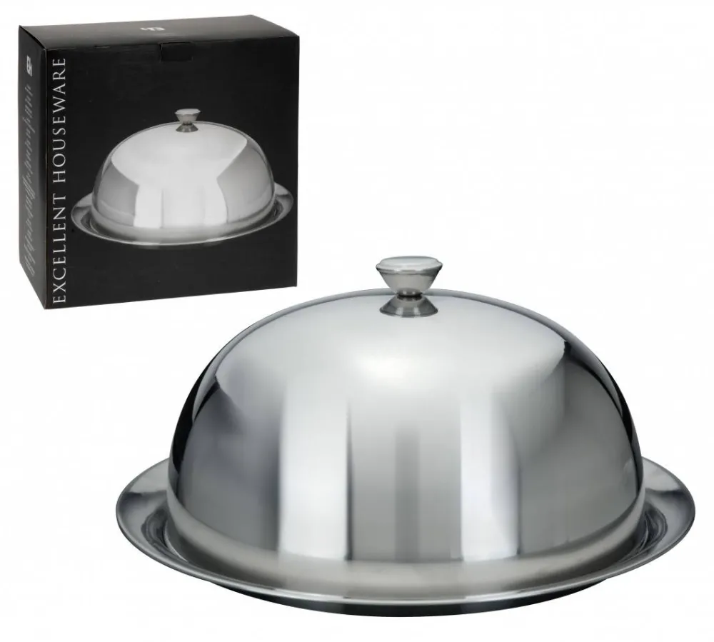 Taca ze stali nierdzewnej z pokrywą 30 cm * Excellent Houseware Discount