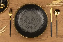 Talerz głęboki Kati Black Gold 26 cm