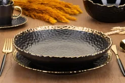 Talerz głęboki Kati Black Gold 26 cm
