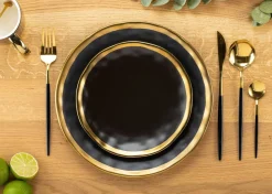 Talerz Lissa Black Gold 20 cm