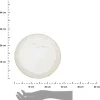 Talerz obiadowy biały z brązową krawędzią 27,8 cm