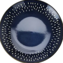 Talerz płytki obiadowy ciemnoniebieski 21 cm