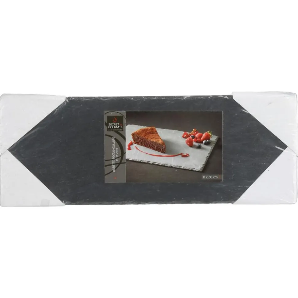 Talerz z kamienia łupkowego 11x30 cm