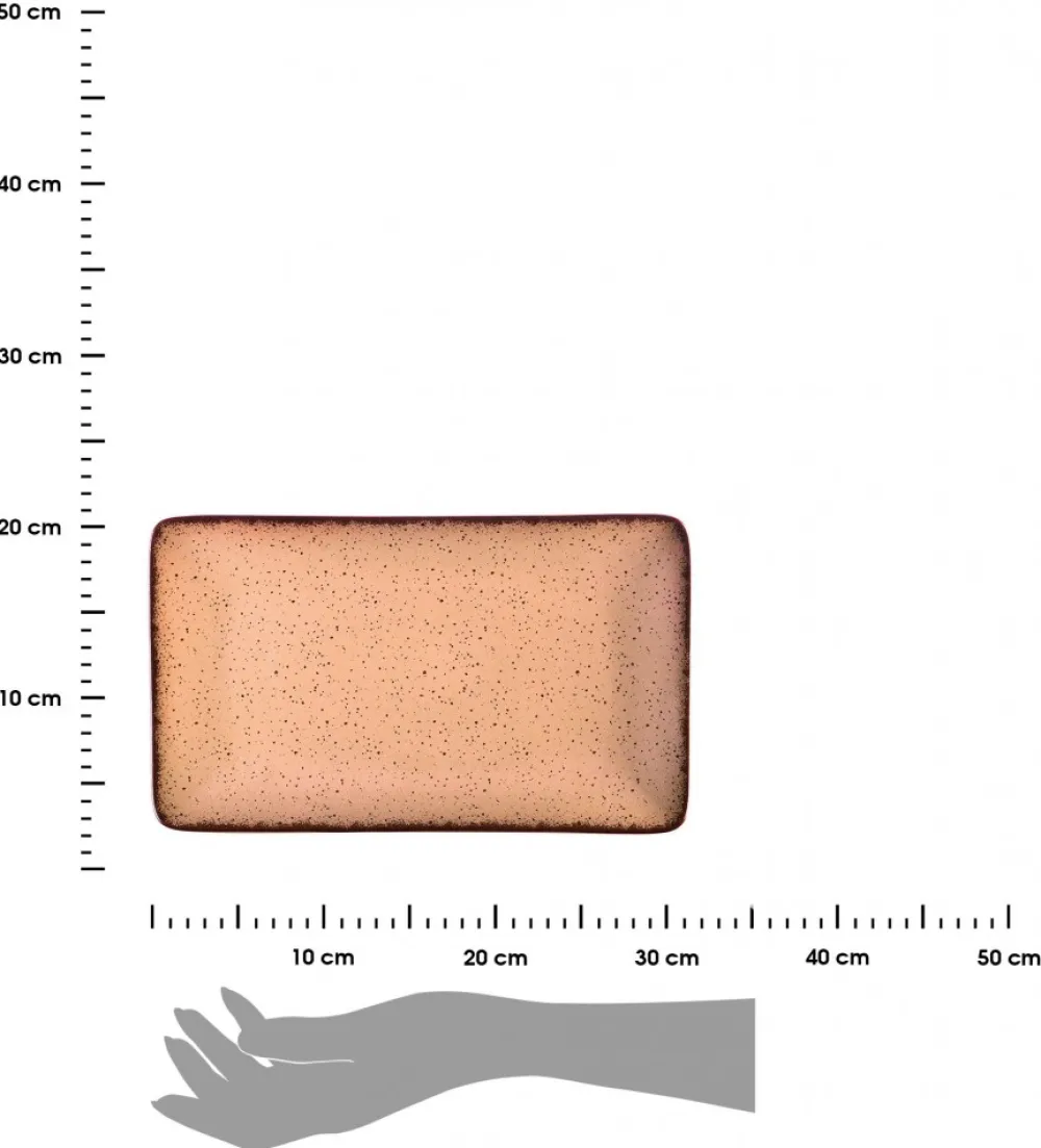 Talerz do serwowania 31x21 cm Terra Salmon * Estia Hot