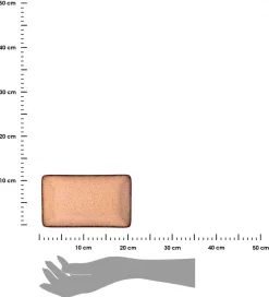 Talerz do serwowania 21x10,5 cm Terra Salmon * Estia Discount