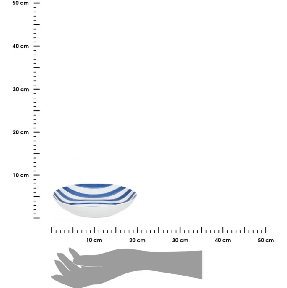 Talerze głębokie 20 cm 6 szt. Ligne niebieskie