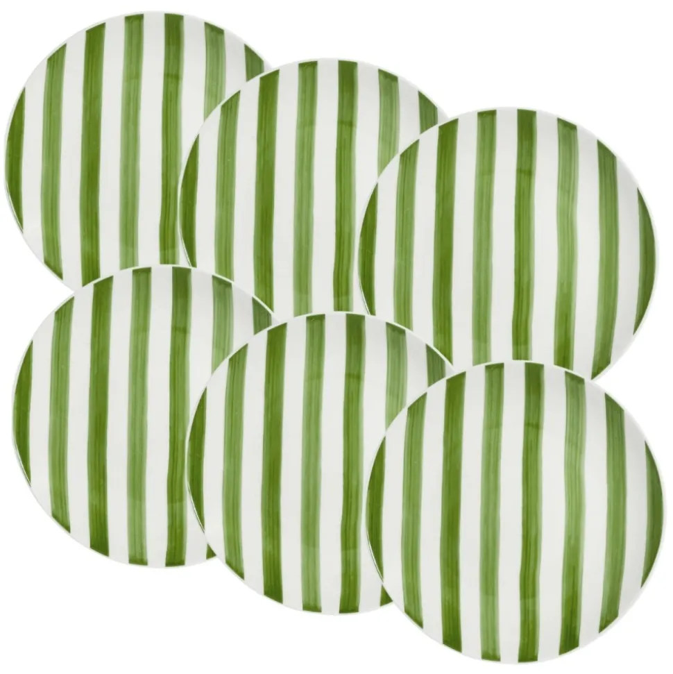 Talerze głębokie 20 cm 6 szt. Ligne zielone