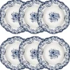 Talerze głębokie 22 cm 6 szt. Reverie Blue * Estia Hot
