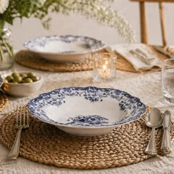Talerze głębokie 22 cm 6 szt. Reverie Blue * Estia Hot