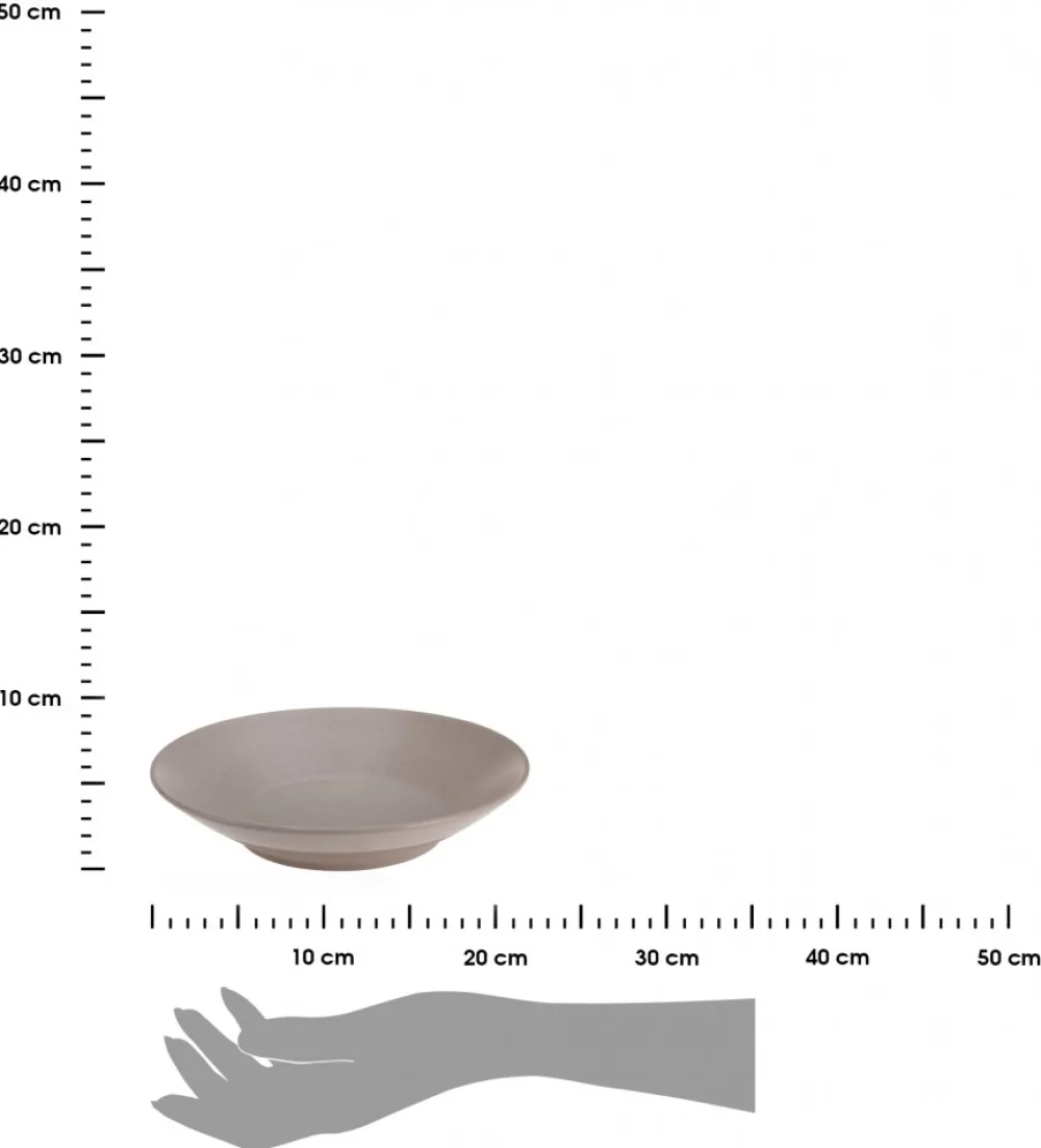 Talerz głęboki Clay beżowy 21cm * Siaki Collection Online