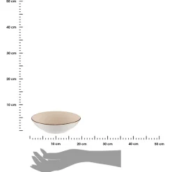 Talerz głęboki 20 cm MANDALA beżowy * VESSIA Best