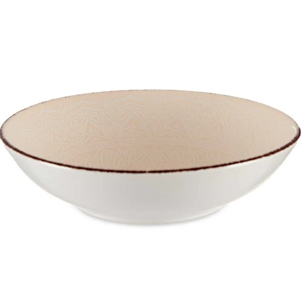 Talerz głęboki 20 cm MANDALA beżowy * VESSIA Best