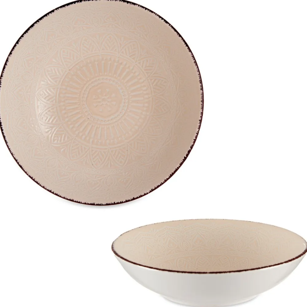 Talerz głęboki 20 cm MANDALA beżowy * VESSIA Best