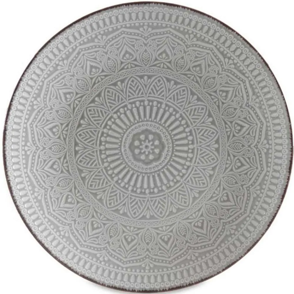 Talerz głęboki 20 cm MANDALA szary * VESSIA Hot