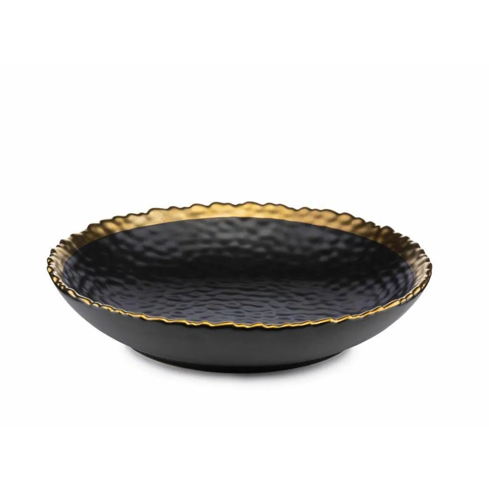 Talerz głęboki Kati Black Gold 21 cm * HowHomely Best