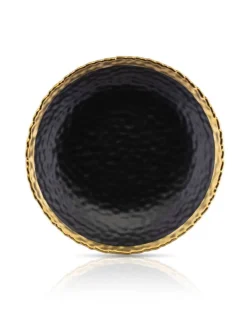 Talerz głęboki Kati Black Gold 21 cm * HowHomely Best