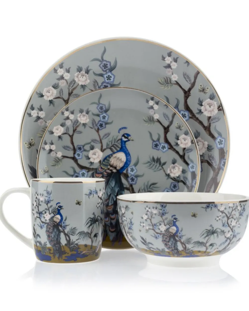 Talerz obiadowy Ashley duży 26 cm wzór 1 * Siaki Collection Discount