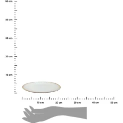 Talerz obiadowy ceramiczny szary Grau 21x21 cm * Exner GmbH Online
