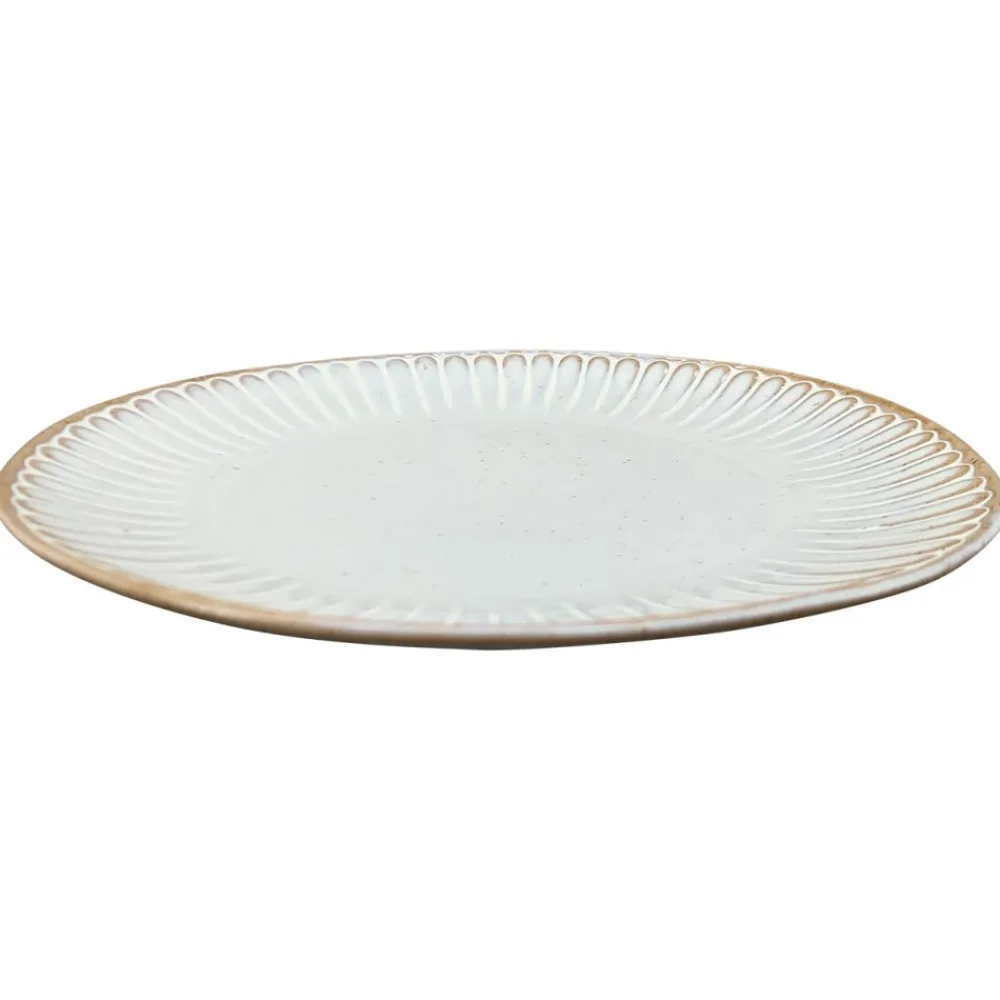 Talerz obiadowy ceramiczny szary Grau 21x21 cm * Exner GmbH Online