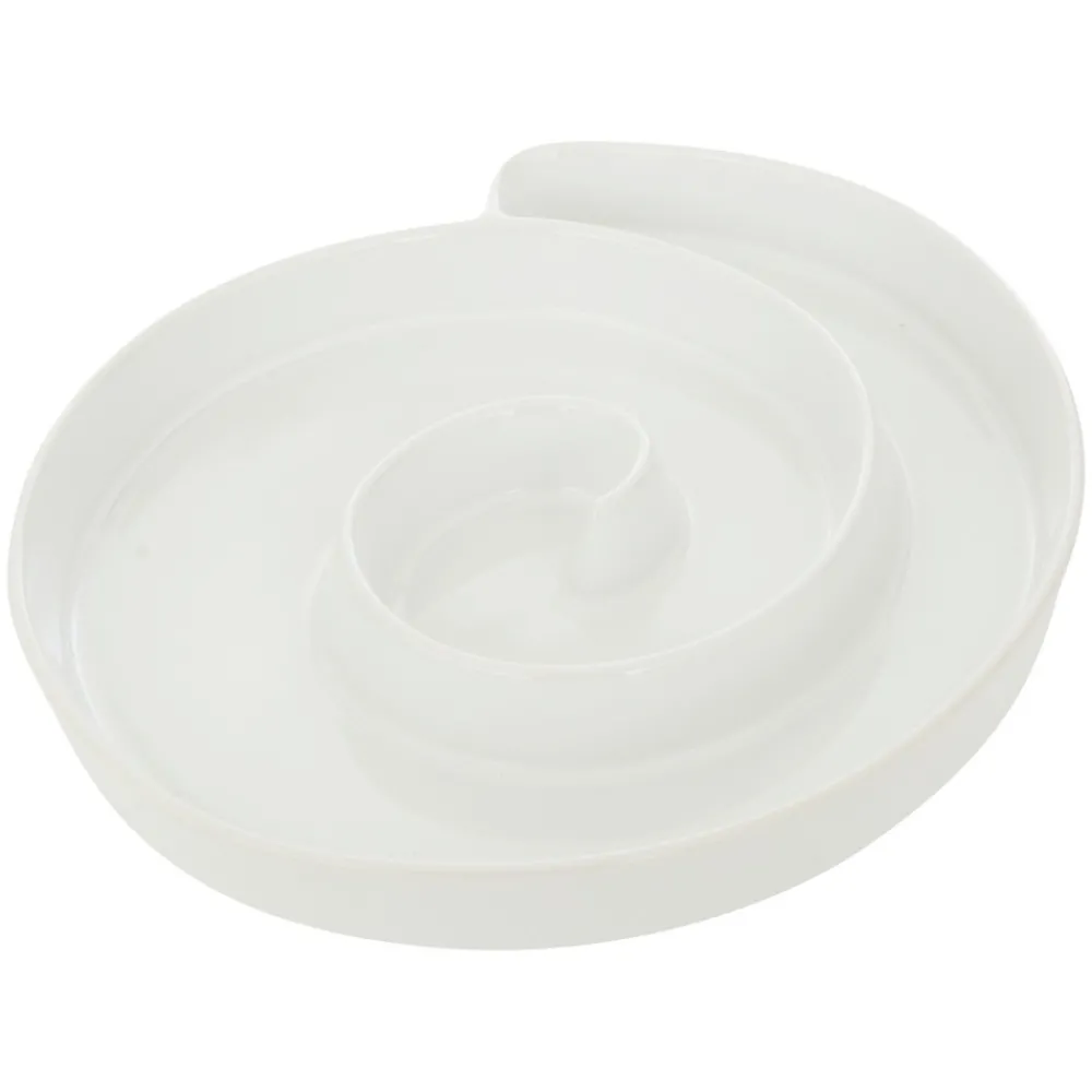 Talerz spiralny na przekąski biały * Secret de Gourmet Clearance